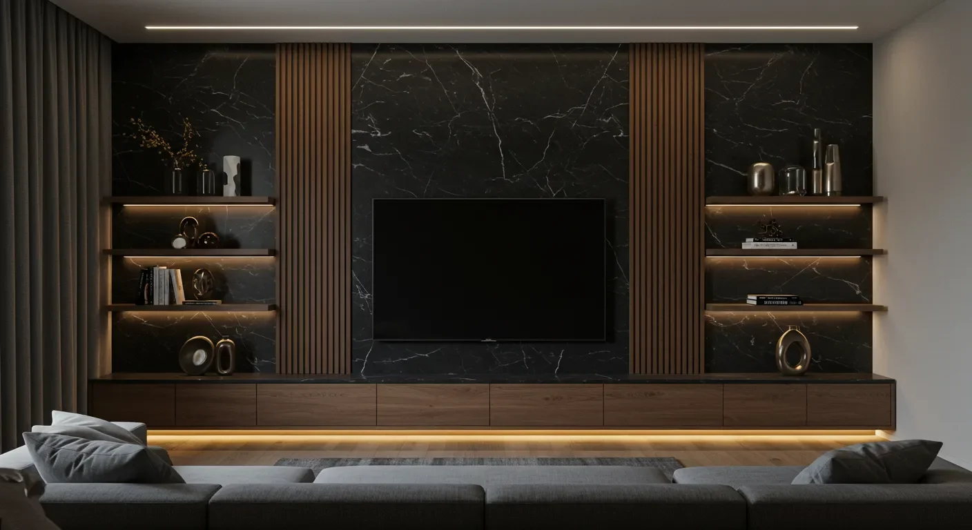 Home theater planejado de luxo sob medida — Art Closet